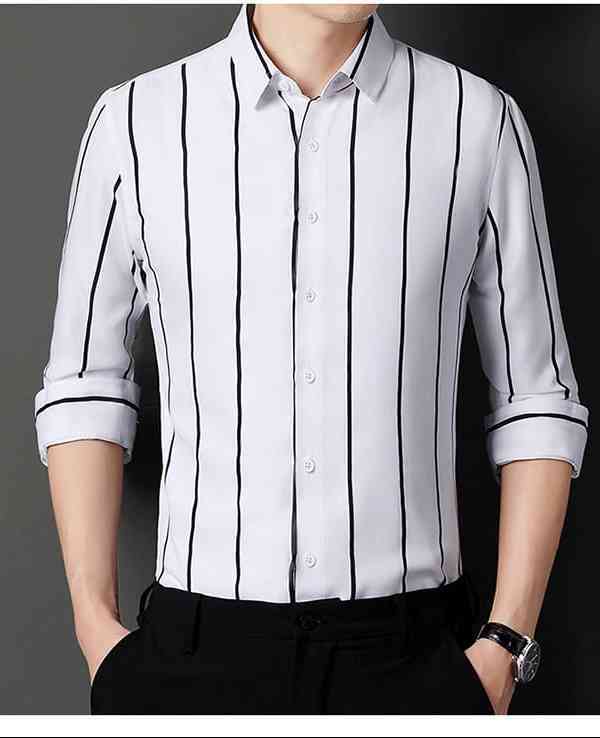 Men`s Exclusive Cotton Step Shirt (Long sleeve)